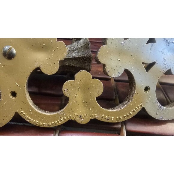 Ornate Gothic Wall Sconce Candle Holder Vintage 1967 DART #4027 18"x4"x2.5" - Picture 6 of 6